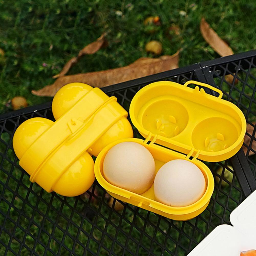 2 Grid Egg Storage Box Contain - مراجعة Camping Cooking Cover وسعره