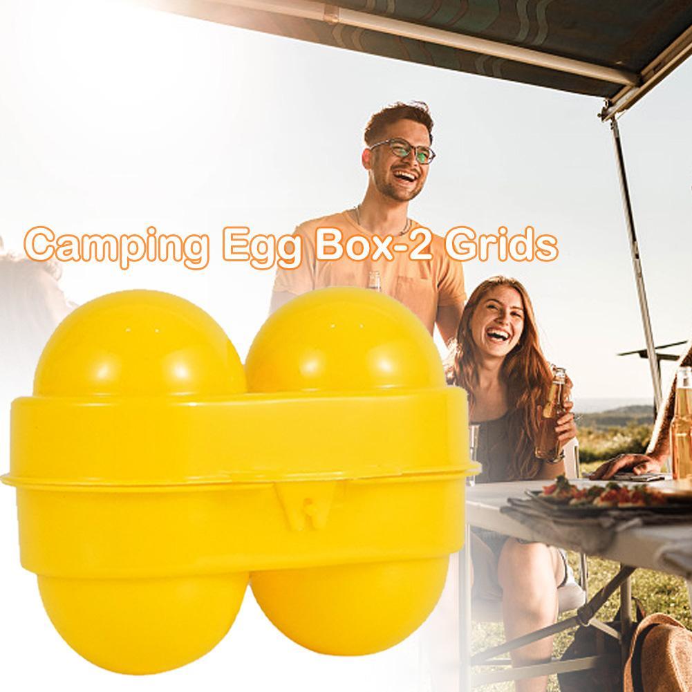 2 Grid Egg Storage Box Contain - مراجعة Camping Cooking Cover وسعره