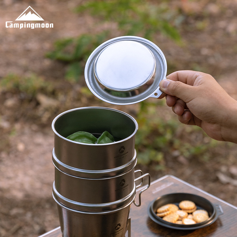 CAMPINGMOON S-SD Thickened Sta - مراجعة Camping Cooking Dishes وسعره