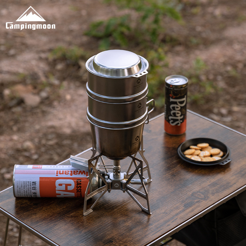 CAMPINGMOON S-SD Thickened Sta - مراجعة Camping Cooking Dishes وسعره