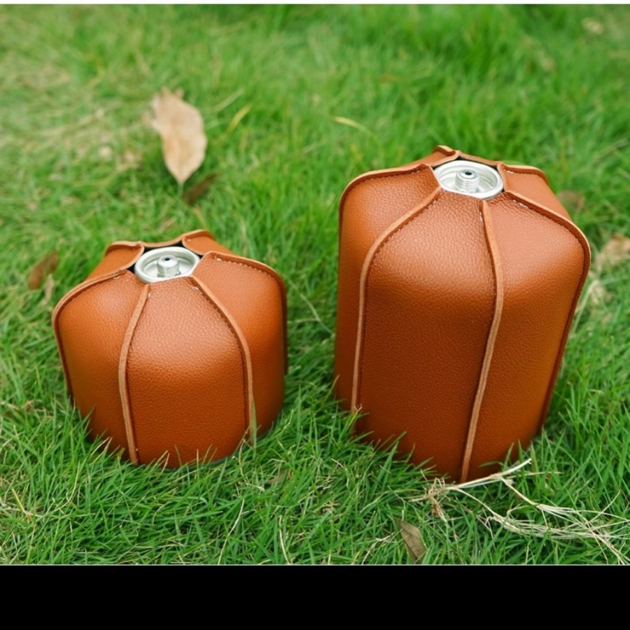 1 pc Camping Flat Gas Tank Lea - مراجعة Camping Cooking Cover وسعره