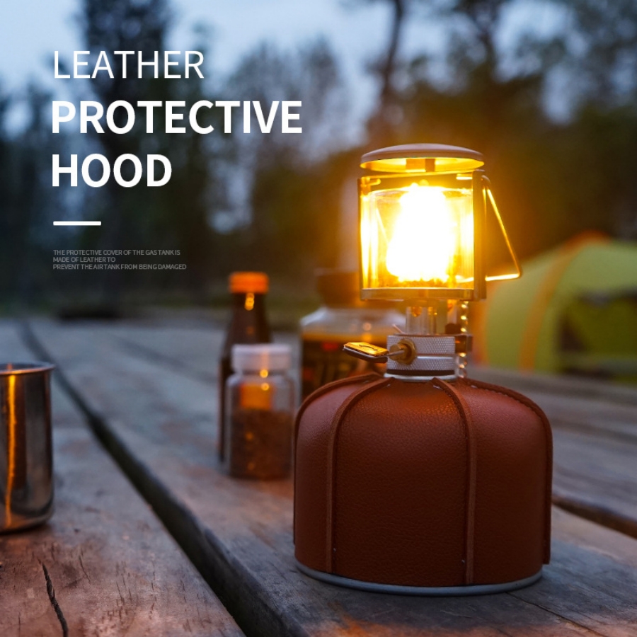 1 pc Camping Flat Gas Tank Lea - مراجعة Camping Cooking Cover وسعره