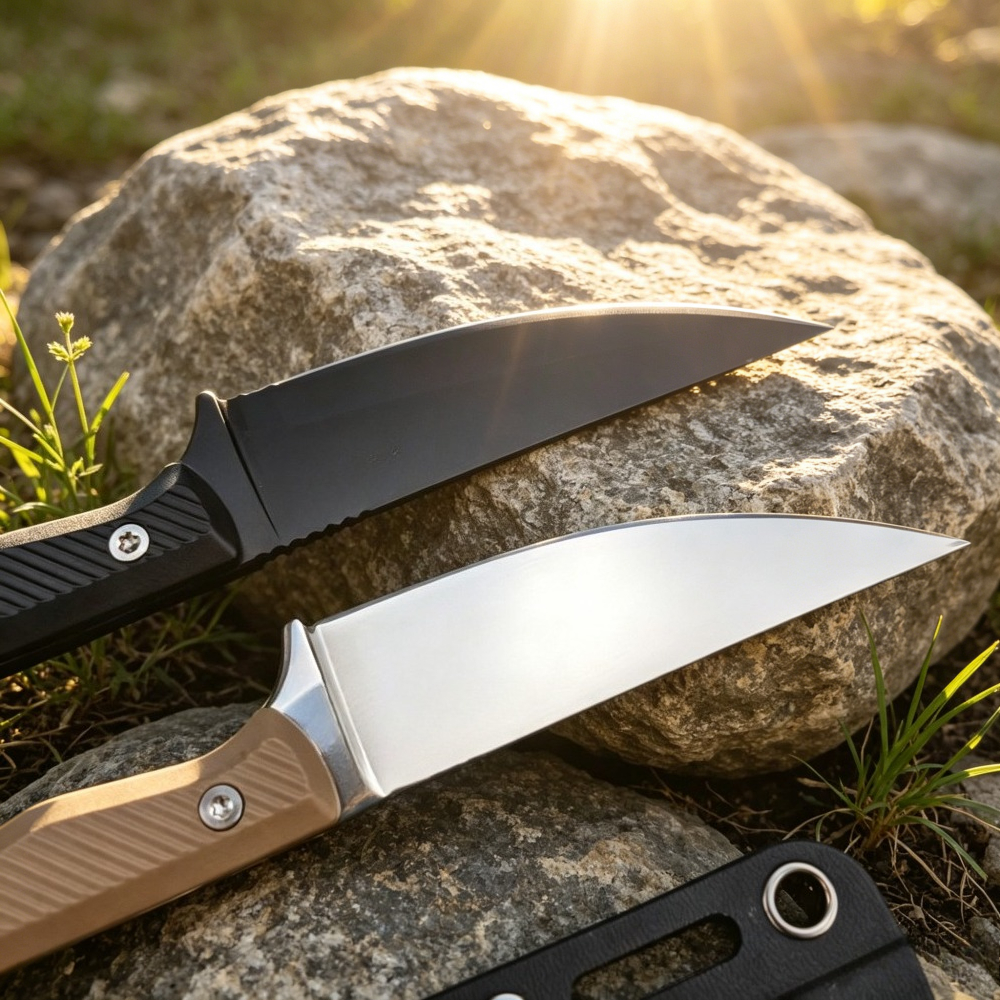 Utility Nylon Fiber Handle Hig - مراجعة Camping Cooking Knife With Sheath وسعره