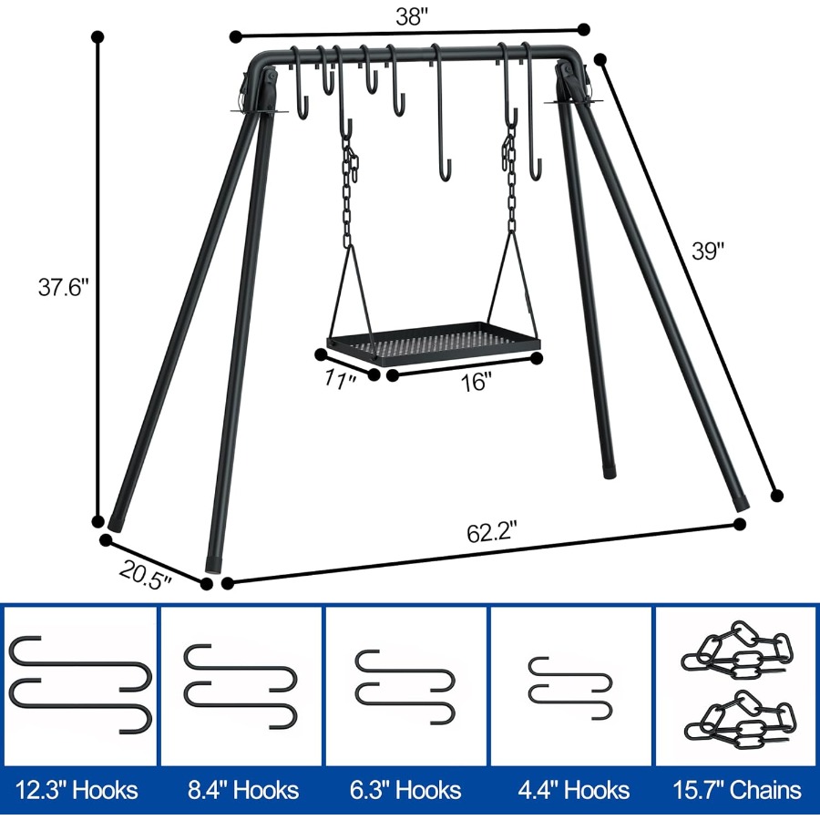 RELIANCER Grill SwingCampfire  - مراجعة Camping Cooking Area وسعره