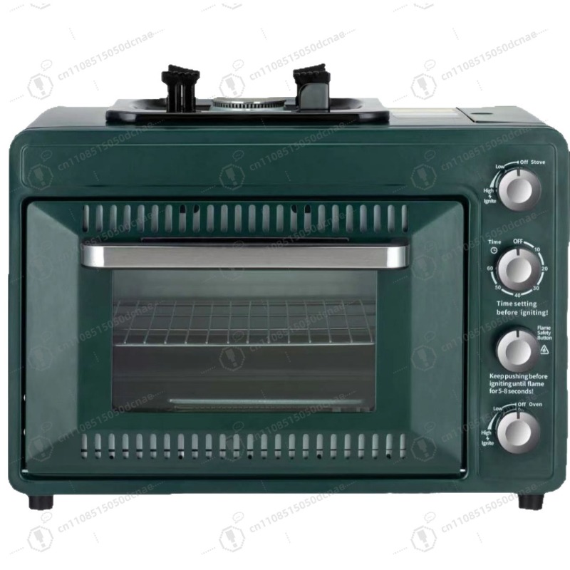 Outdoor Double-Layer Oven - Mu - مراجعة Camping Double Cooking Stove وسعره