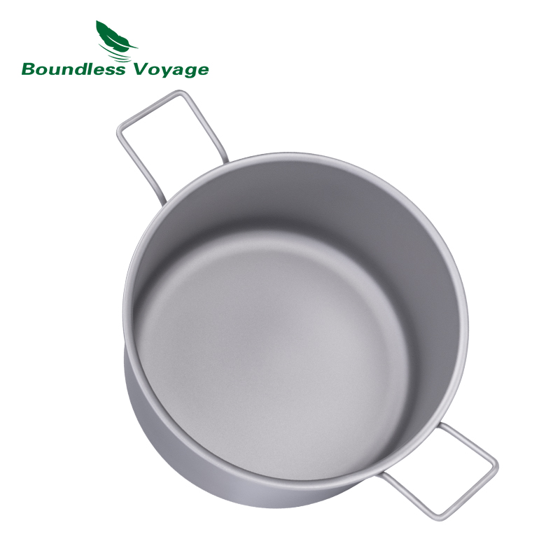 Boundless Voyage Titanium Pot  - مراجعة Camping Cooking Set Large وسعره