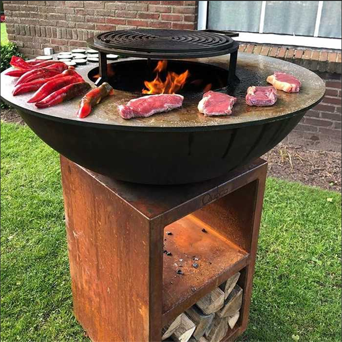 Customized Corten Steel BBQ Gr - مراجعة Camping Cooking Equipment Electric وسعره