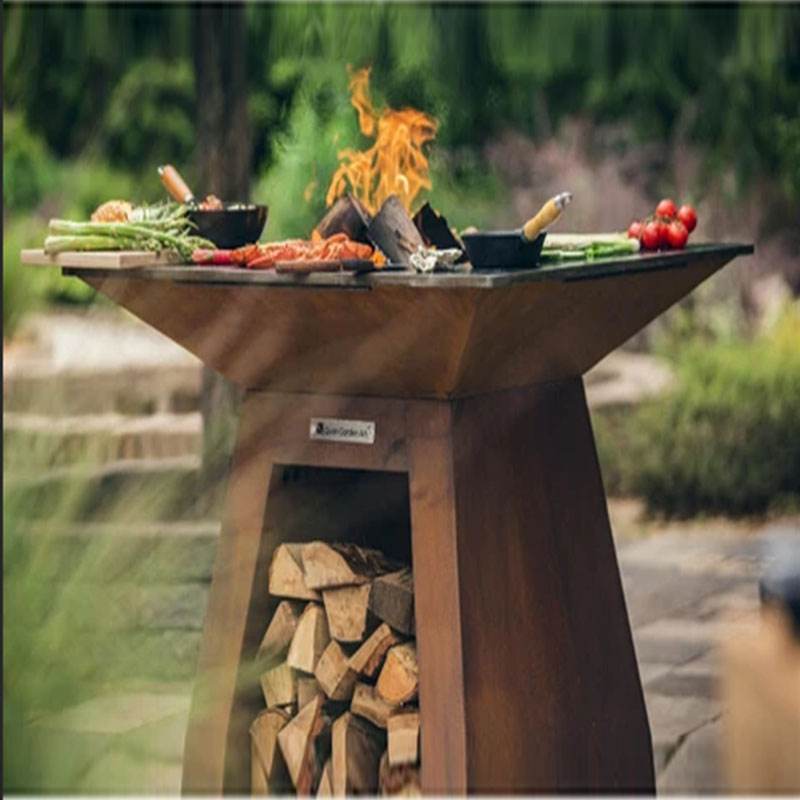 Customized Corten Steel BBQ Gr - مراجعة Camping Cooking Equipment Electric وسعره