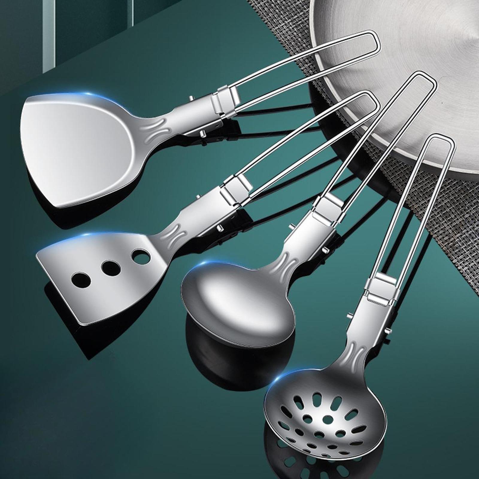 Folding Camping Cookware Kit S - مراجعة Camping Cooking Essentials Kit وسعره
