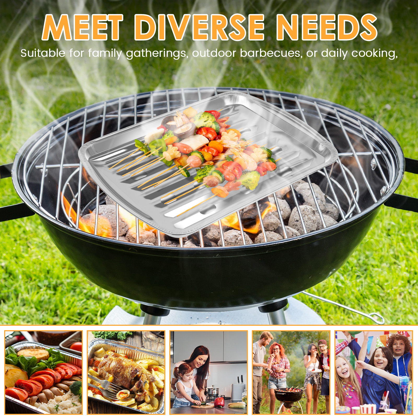 Aluminum Foil Trays Non-Stick  - مراجعة Camping Cooking Pan وسعره
