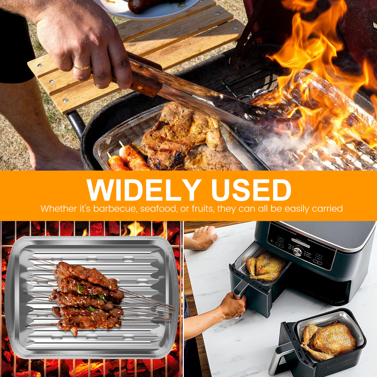 Aluminum Foil Trays Non-Stick  - مراجعة Camping Cooking Pan وسعره