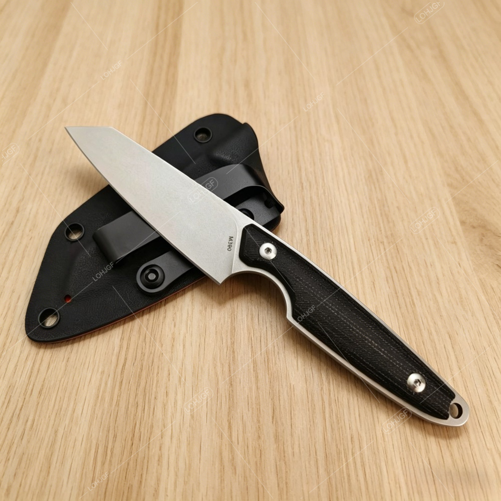 Handmade Micarta Handle Stainl - مراجعة Camping Cooking Knife With Sheath وسعره