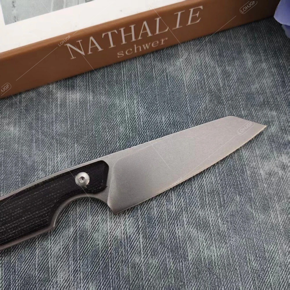Handmade Micarta Handle Stainl - مراجعة Camping Cooking Knife With Sheath وسعره