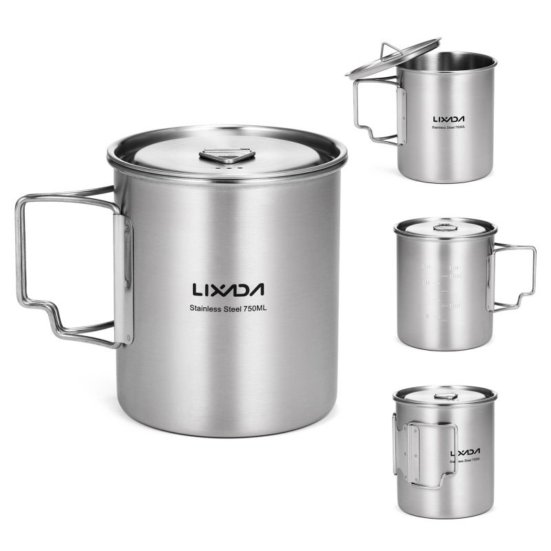 Lixada 750ml Cup Outdoor Stain - مراجعة Camping Cooking Roll وسعره