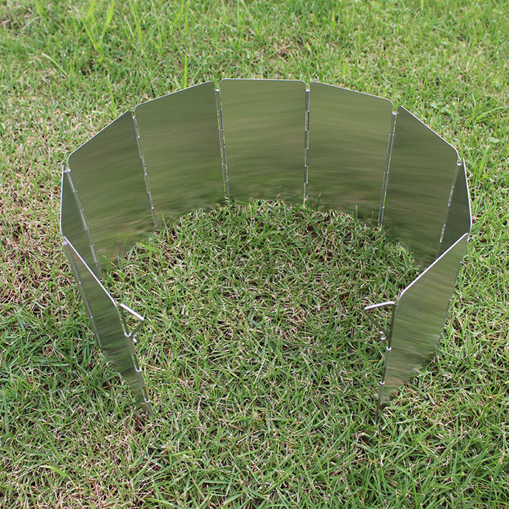 Foldable Aluminum Alloy Stove  - مراجعة Camping Cooking Windscreen وسعره