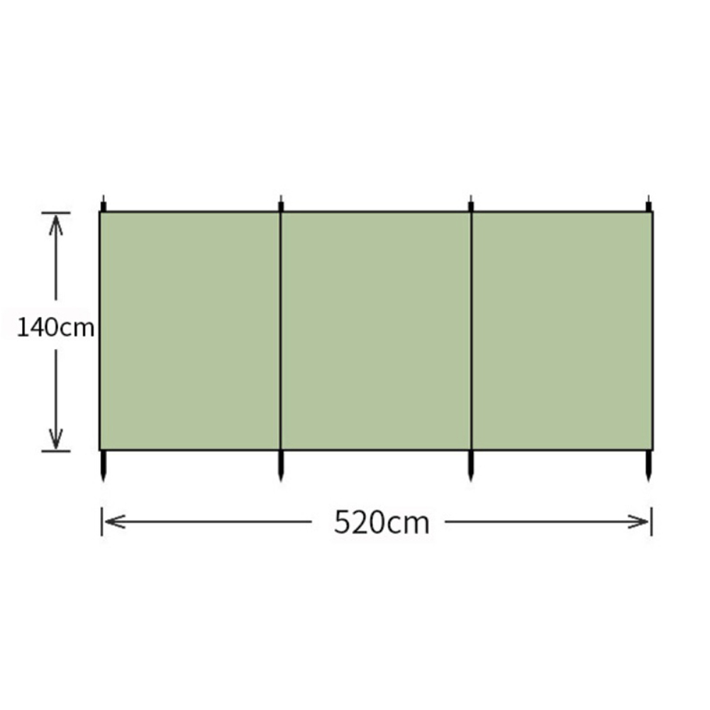 Extra-Large Oxford Cloth Campi - مراجعة Camping Cooking Windscreen وسعره