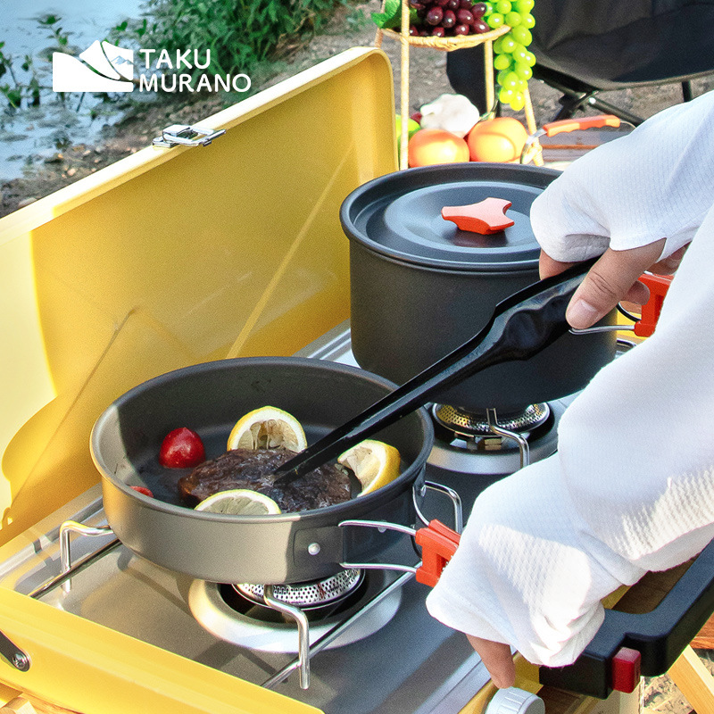 Camping Cookware Set Outdoor C - مراجعة Camping Cooking Roll وسعره