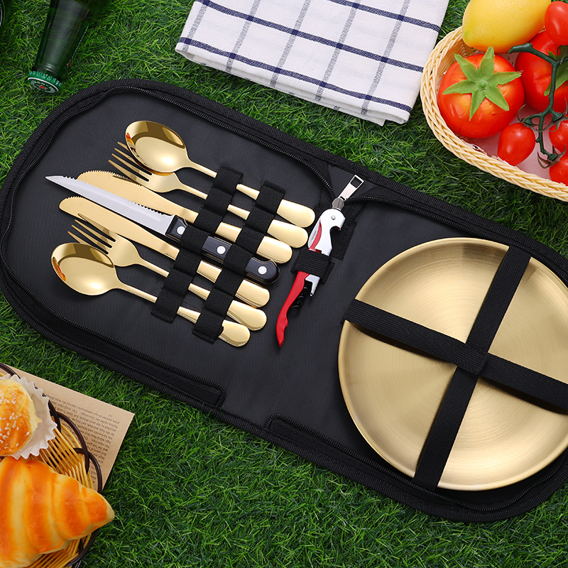 10Pcs Camping Tableware Set 30 - مراجعة Camping Cooking Dishes وسعره