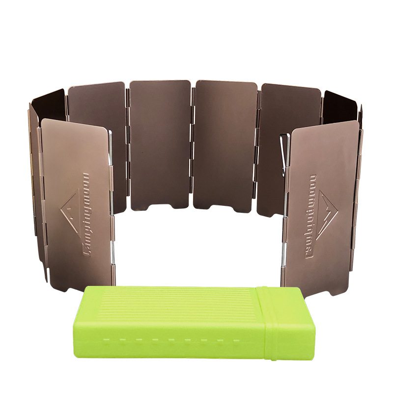 10 Plates Bronze-coloured Fold - مراجعة Camping Cooking No Gas وسعره