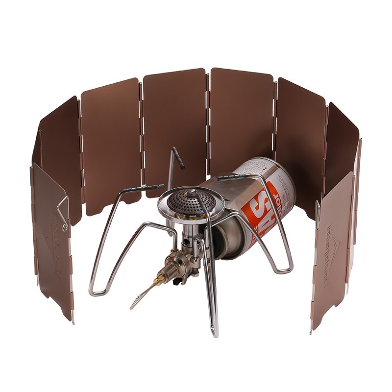 10 Plates Bronze-coloured Fold - مراجعة Camping Cooking No Gas وسعره