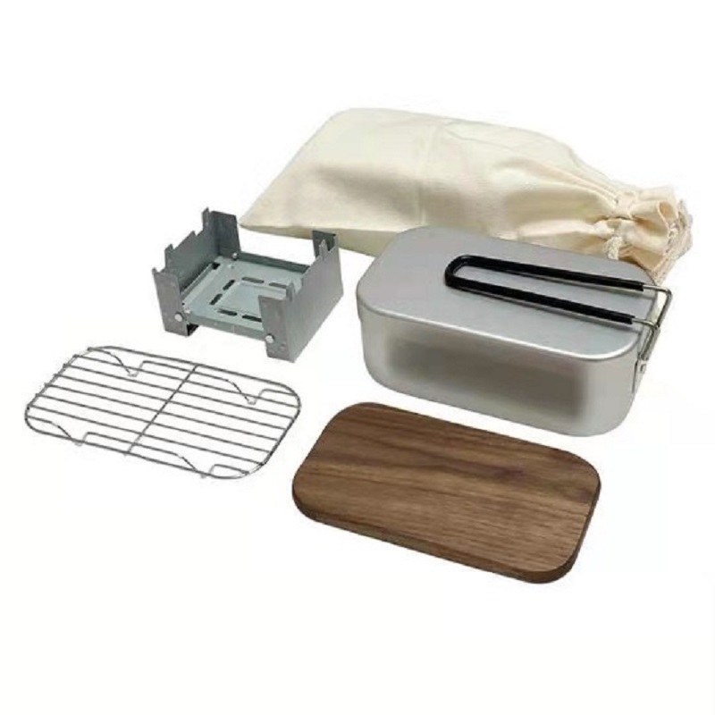 Outdoor Aluminium Mess Kit, St - مراجعة Camping Cooking Mess Kit وسعره