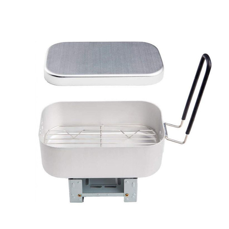 Outdoor Aluminium Mess Kit, St - مراجعة Camping Cooking Mess Kit وسعره