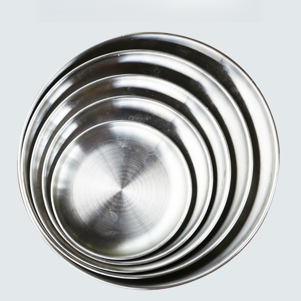 1 PCS  Stainless Steel  Plates - مراجعة Camping Cooking Dishes وسعره