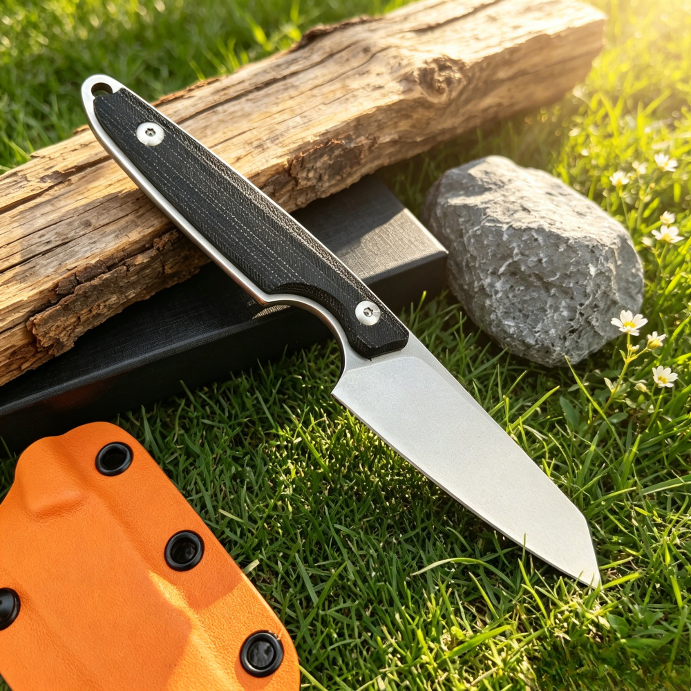 EDC Camping Picnic Cooking Uti - مراجعة Camping Cooking Knife With Sheath وسعره