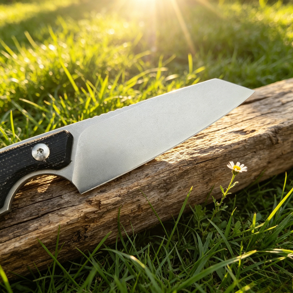 EDC Camping Picnic Cooking Uti - مراجعة Camping Cooking Knife With Sheath وسعره
