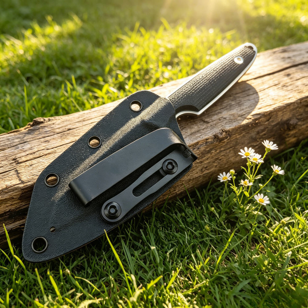 EDC Camping Picnic Cooking Uti - مراجعة Camping Cooking Knife With Sheath وسعره