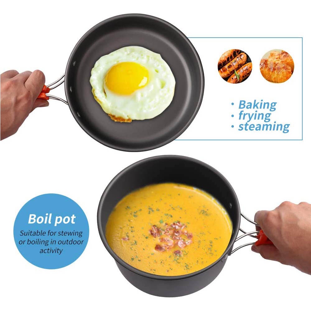 Outdoor camping cooking set, n - مراجعة Camping Cooking Windscreen وسعره
