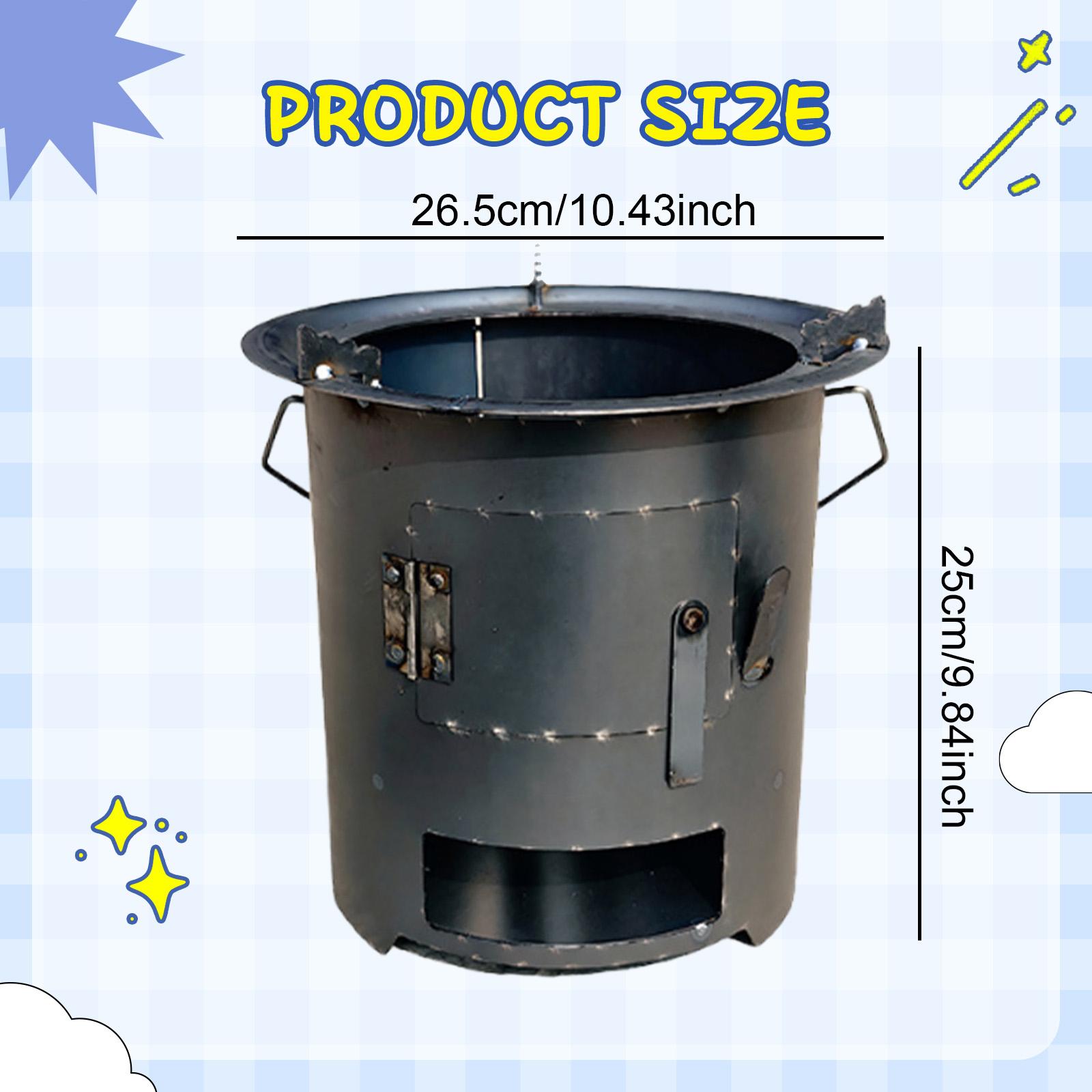Wood Burning Furnace Cookware  - مراجعة Camping Cooking Fire Pit وسعره