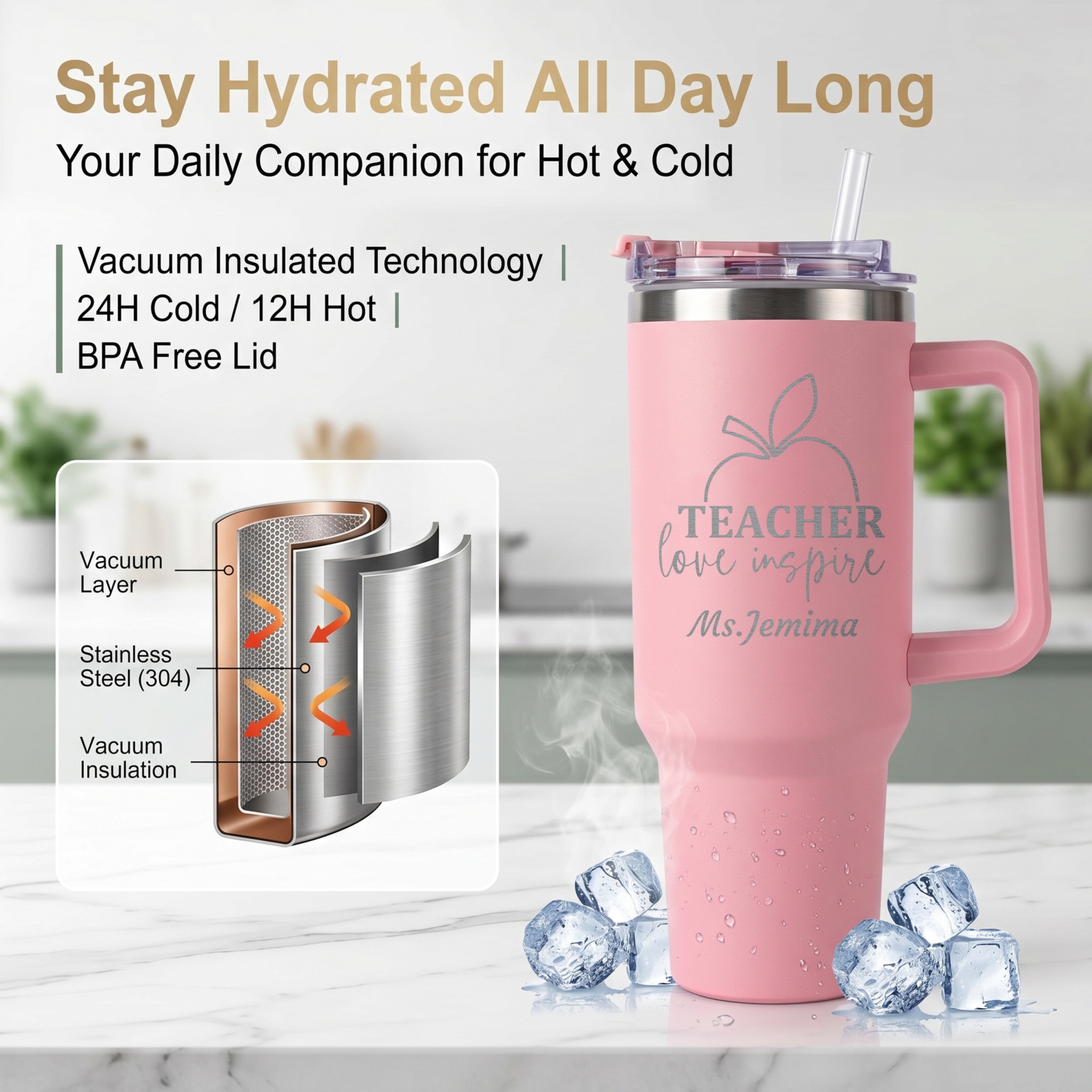 1L Teacher personalized text b - مراجعة Camping Cooking Pot وسعره