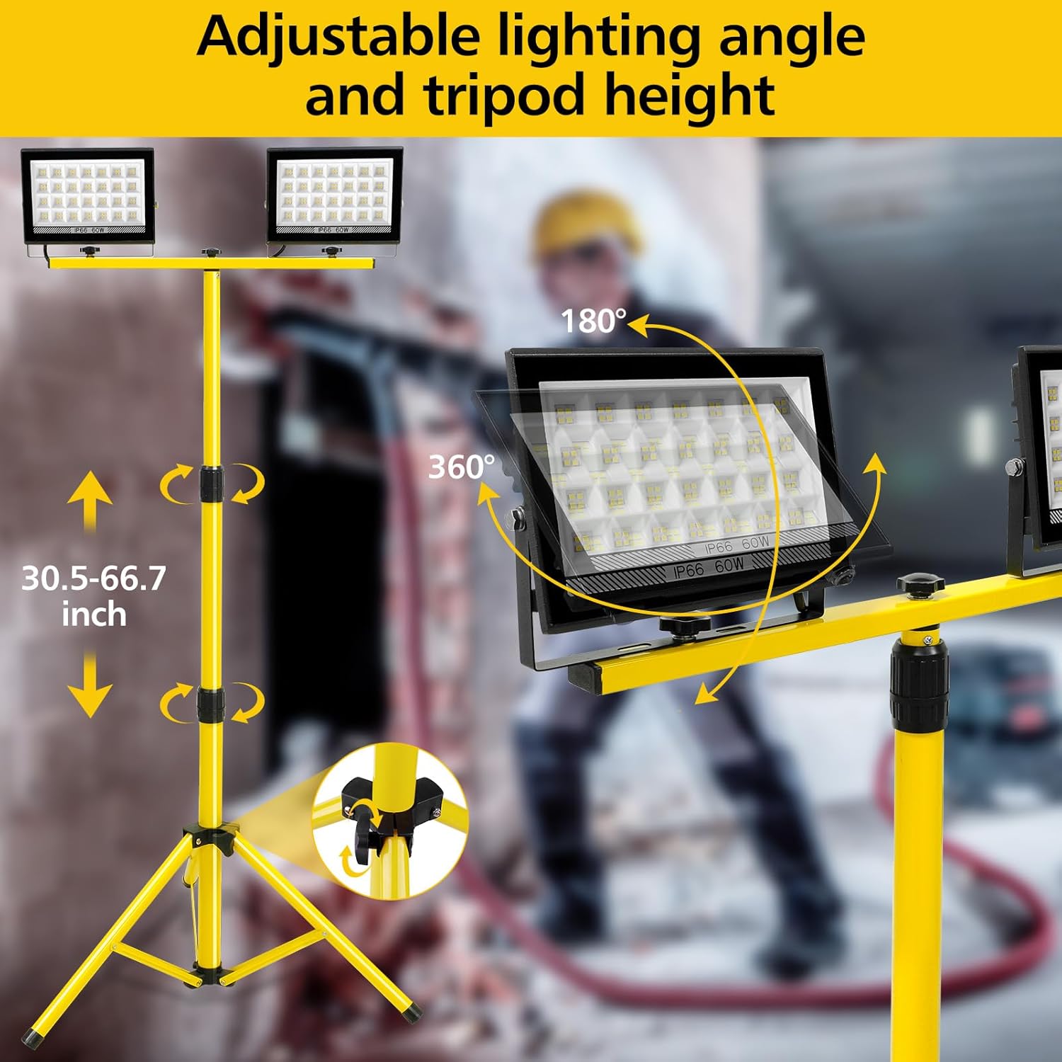 LED Work Light with Stand Adju - مراجعة Camping Cooking Tripod وسعره