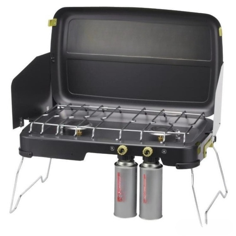Camping Double Head Windproof  - مراجعة Camping Double Cooking Stove وسعره
