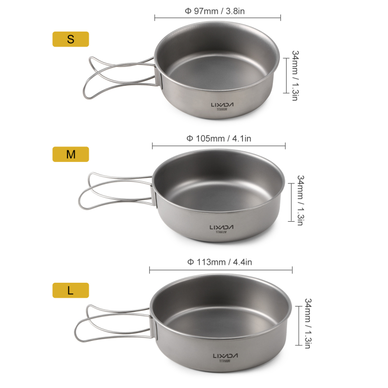 Lixada Titanium Bowls Ultralig - مراجعة Camping Cooking Dishes وسعره