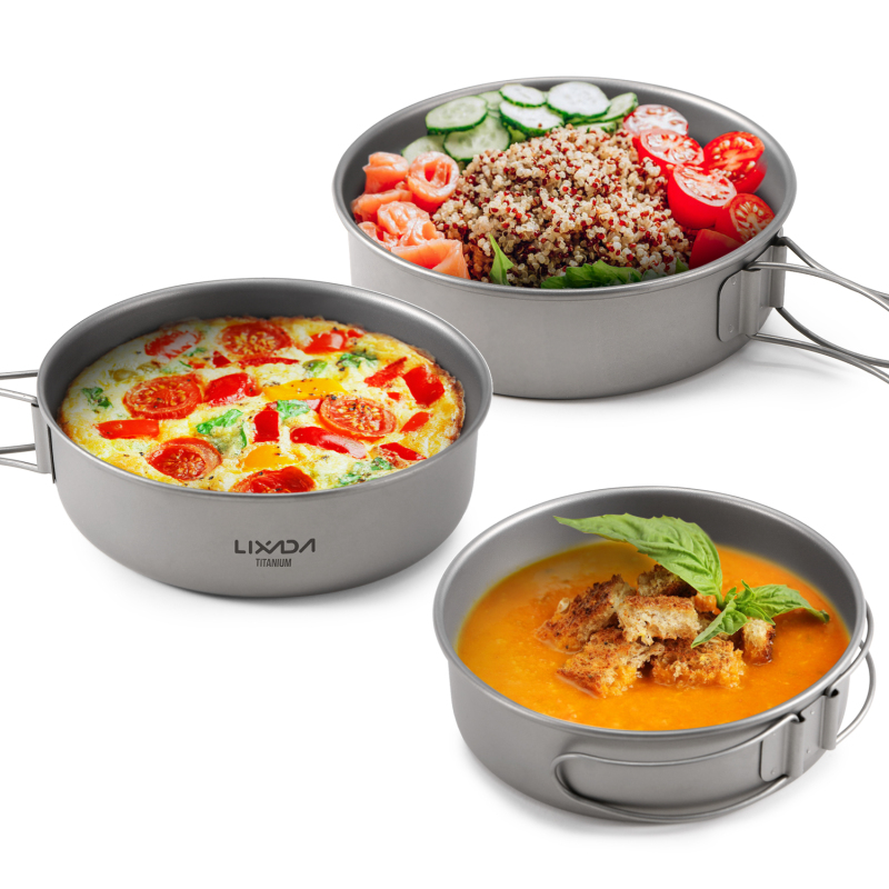 Lixada Titanium Bowls Ultralig - مراجعة Camping Cooking Dishes وسعره