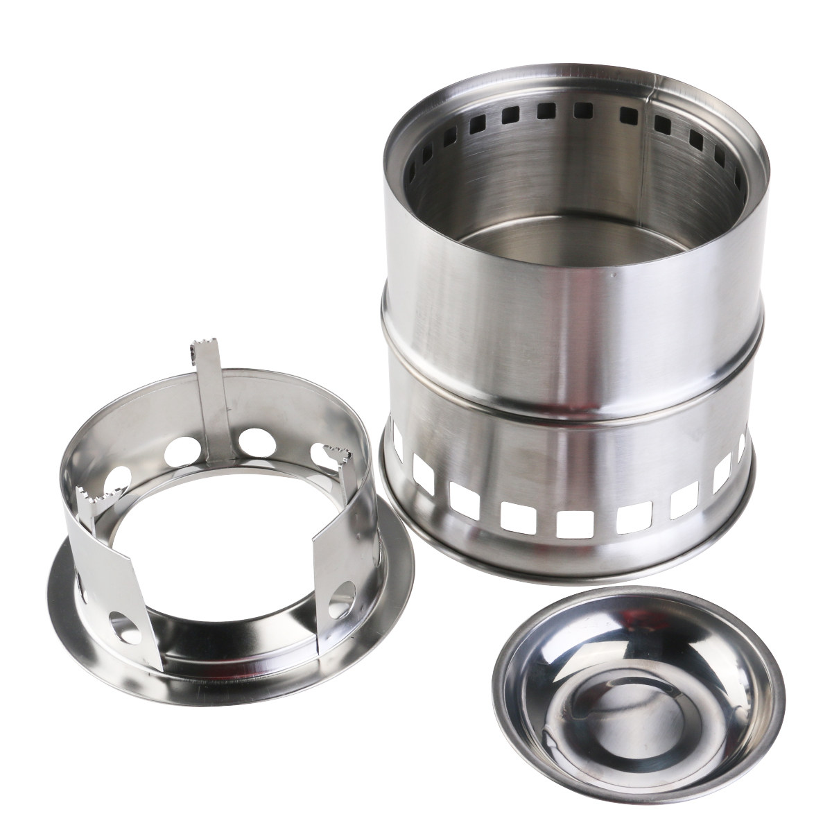 Lightweight Stainless Steel Wo - مراجعة Camping Double Cooking Stove وسعره