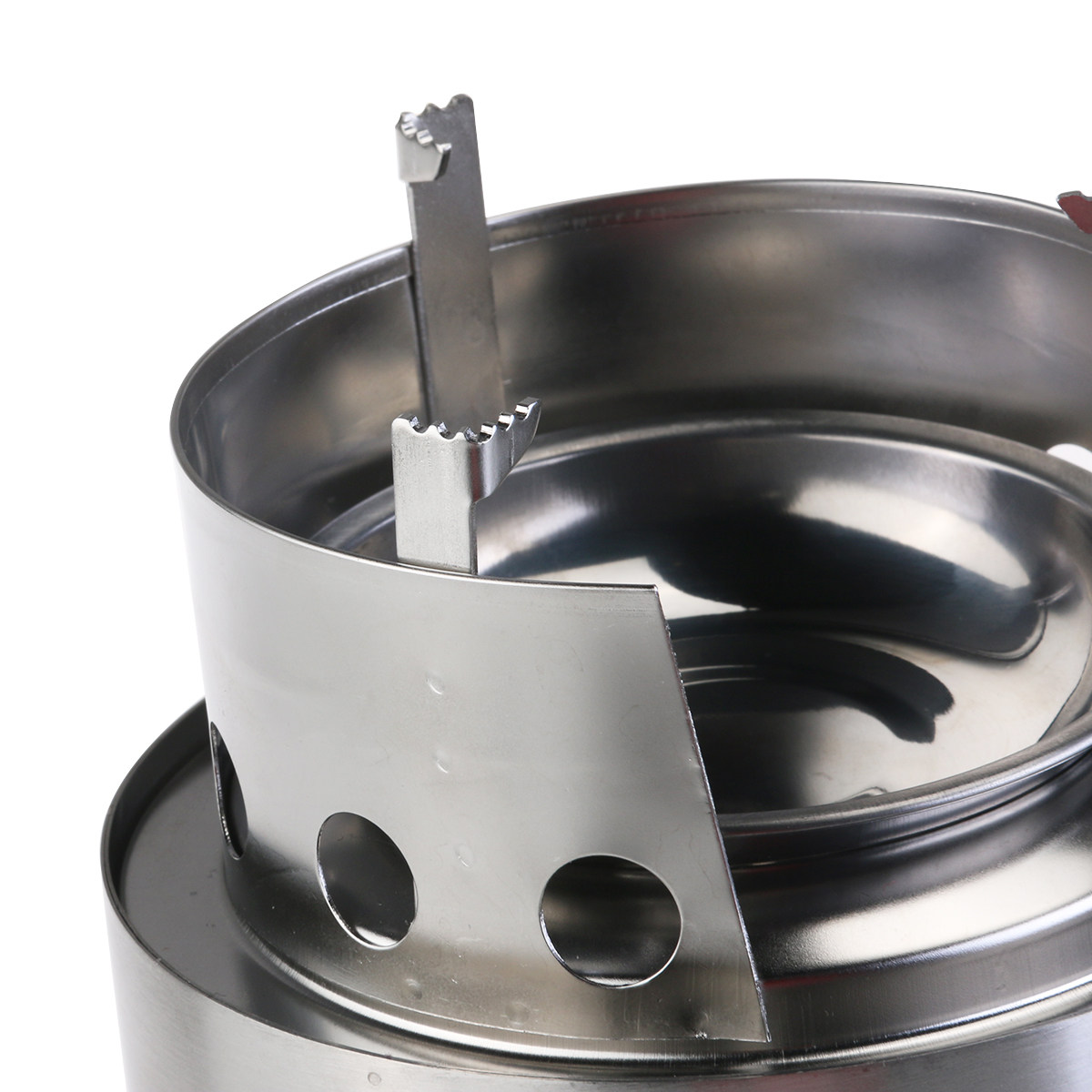 Lightweight Stainless Steel Wo - مراجعة Camping Double Cooking Stove وسعره