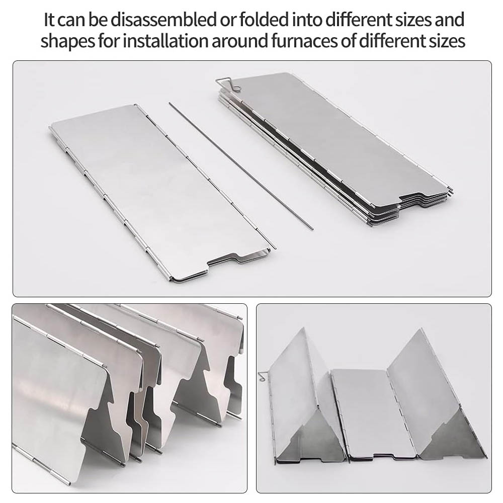 8 Plates Aluminum Windscreen S - مراجعة Camping Cooking Windscreen وسعره