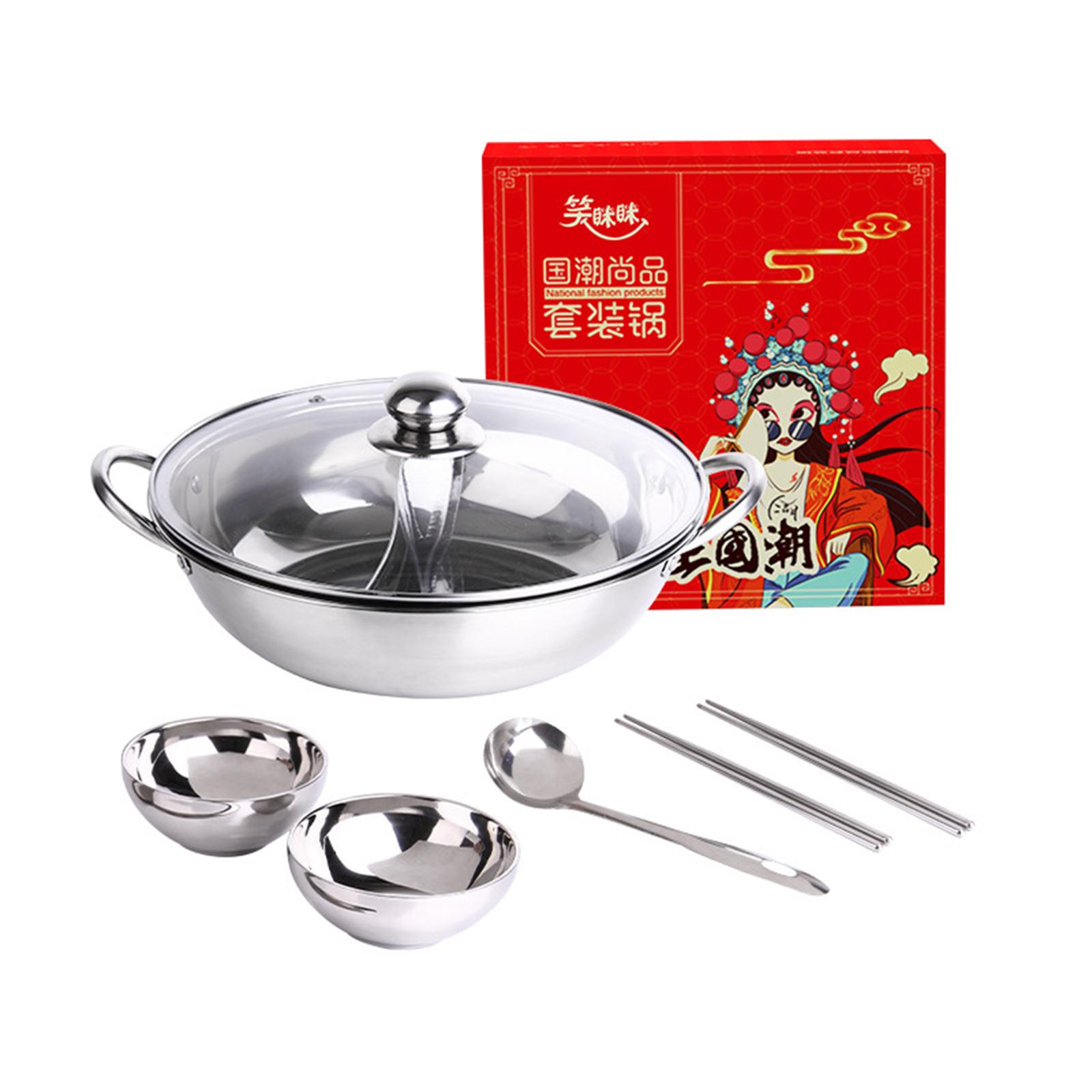 Hot Pot Pan Cooker with Glass  - مراجعة Camping Cooking Pot وسعره