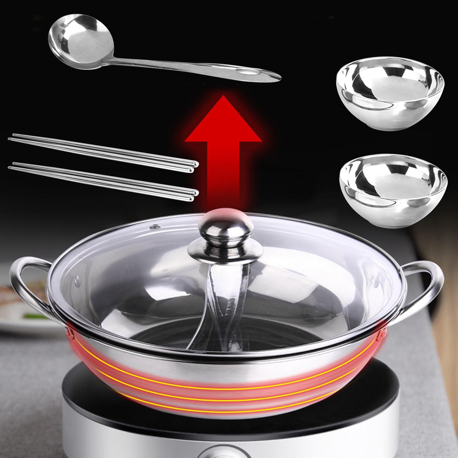 Hot Pot Pan Cooker with Glass  - مراجعة Camping Cooking Pot وسعره