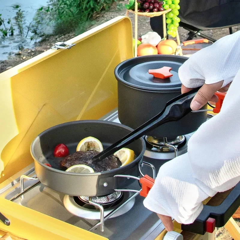 Camping Cookware Set Outdoor P - مراجعة Camping Cooking Windscreen وسعره