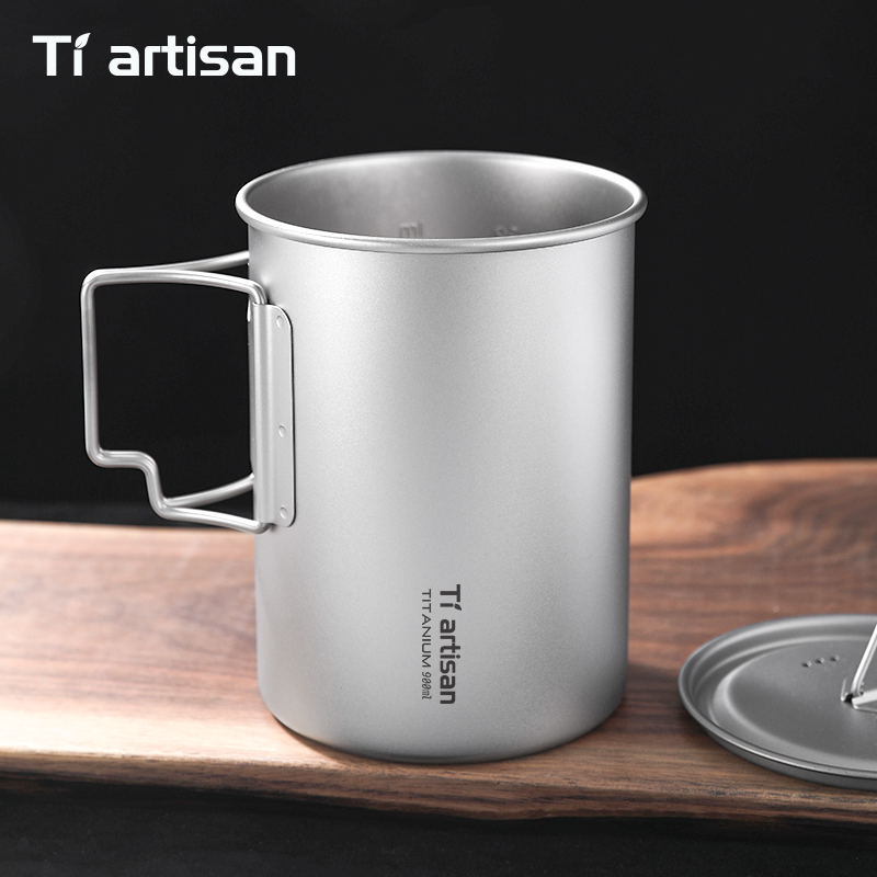 Tiartisan 750ml/ 900ml Titaniu - مراجعة Camping Cooking Mug وسعره