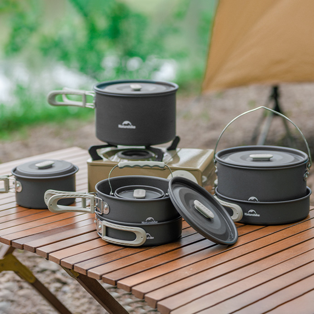 Naturehike Outdoor Pot Set,Cam - مراجعة Camping Cooking Set Large وسعره