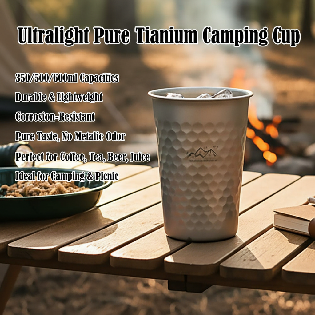 Ultralight Pure Titanium Campi - مراجعة Camping Cooking Dishes وسعره