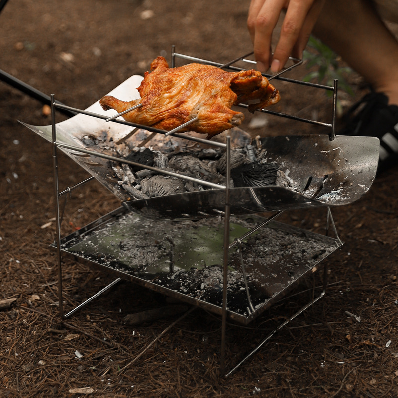 Wood Burning Camping Stove Por - مراجعة Camping Cooking Fire Pit وسعره