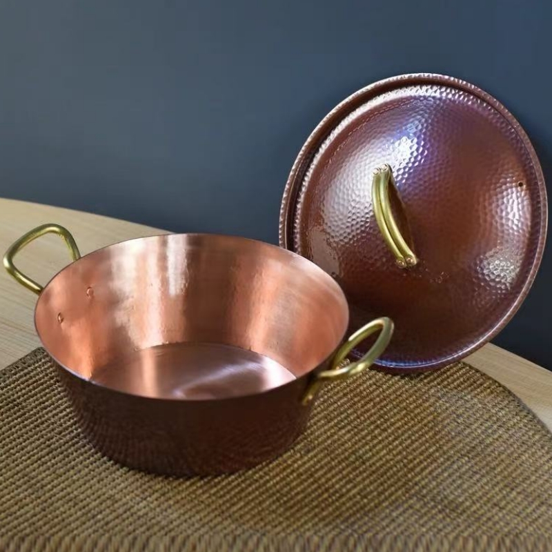 Handcrafted Vintage Copper Pot - مراجعة Camping Cooking Pot وسعره