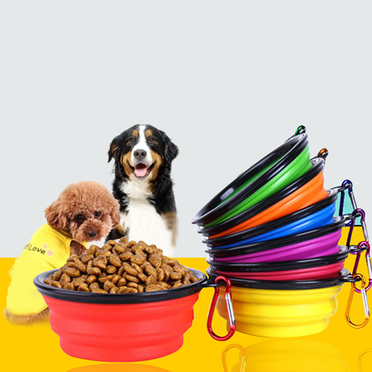Collapsible Pet Silicone Dog F - مراجعة Camping Cooking Dishes وسعره