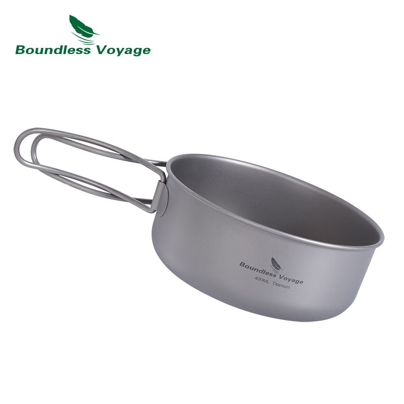 Boundless Voyage Titanium Pot  - مراجعة Camping Cooking Mess Kit وسعره